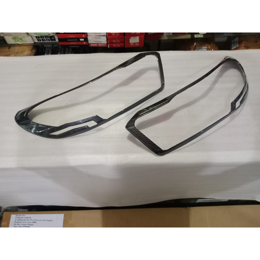 GARNISH LAMPU DEPAN MOBIL HONDA ALL NEW BRIO 2023 FERRARI VARIASI