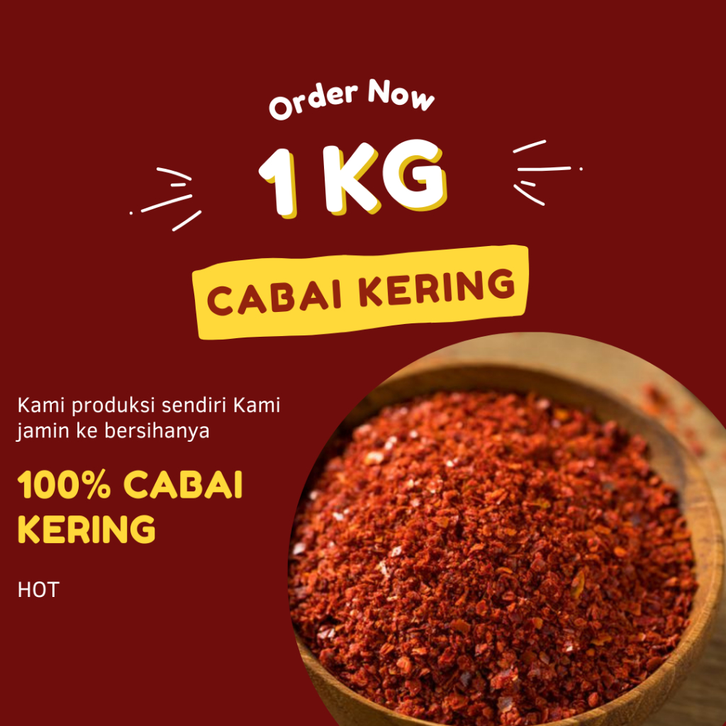 

CABE BUBUK BUMBU BUAT SEGALA JENIS MASAKAN 1KG HALAL TANPA CAMPURAN