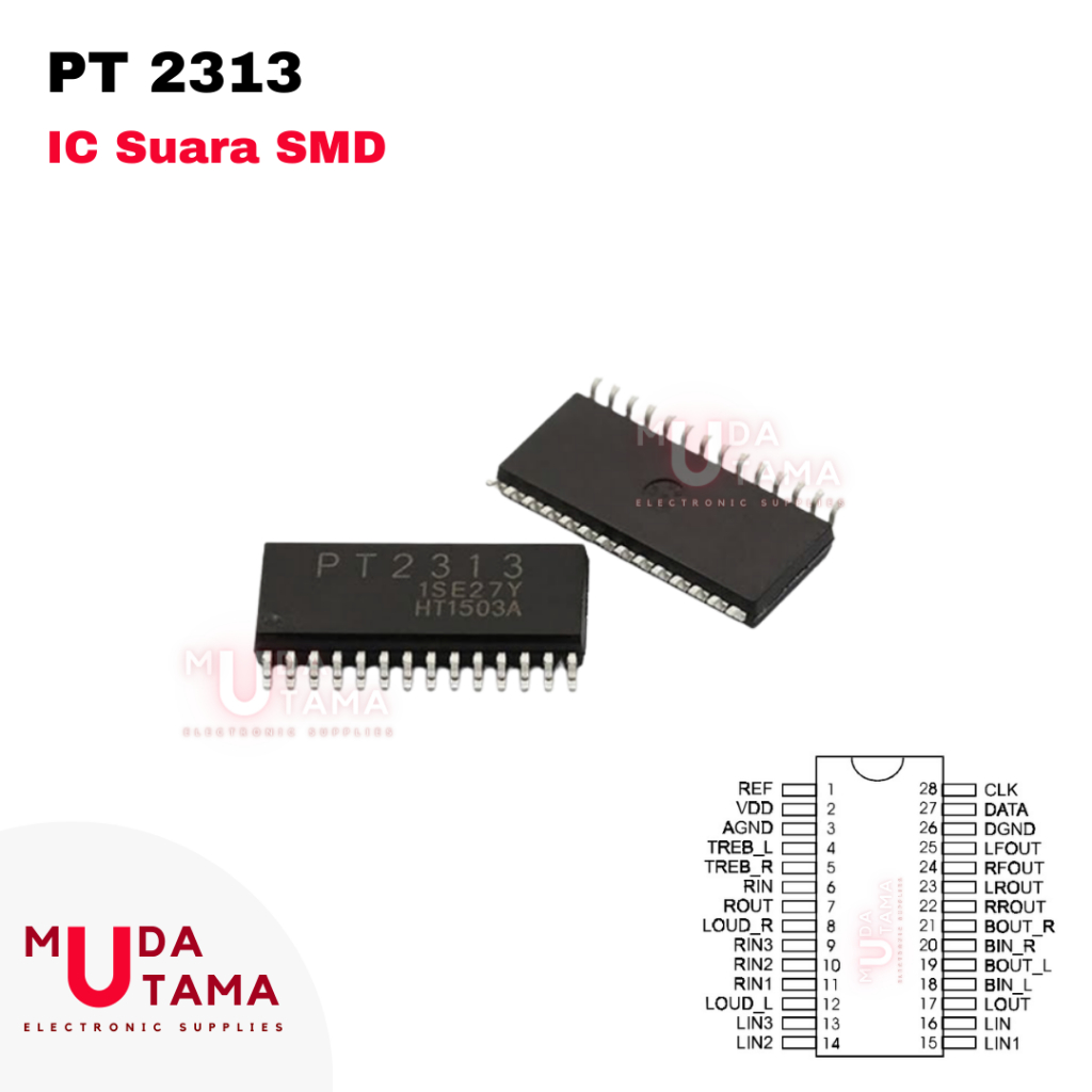 PT2313 IC Suara PT 2313 SMD
