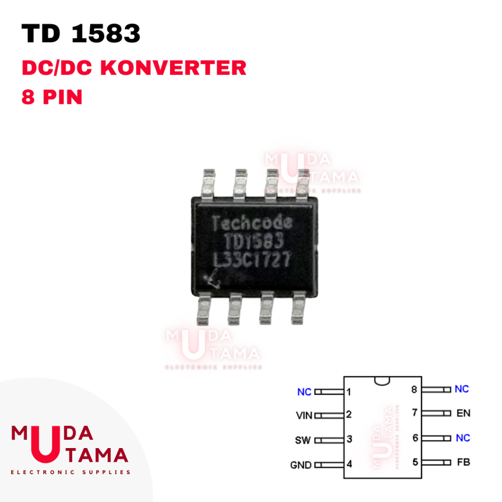 TD1583 IC SMD Konverter DC TD 1583 - Kualitas Bagus