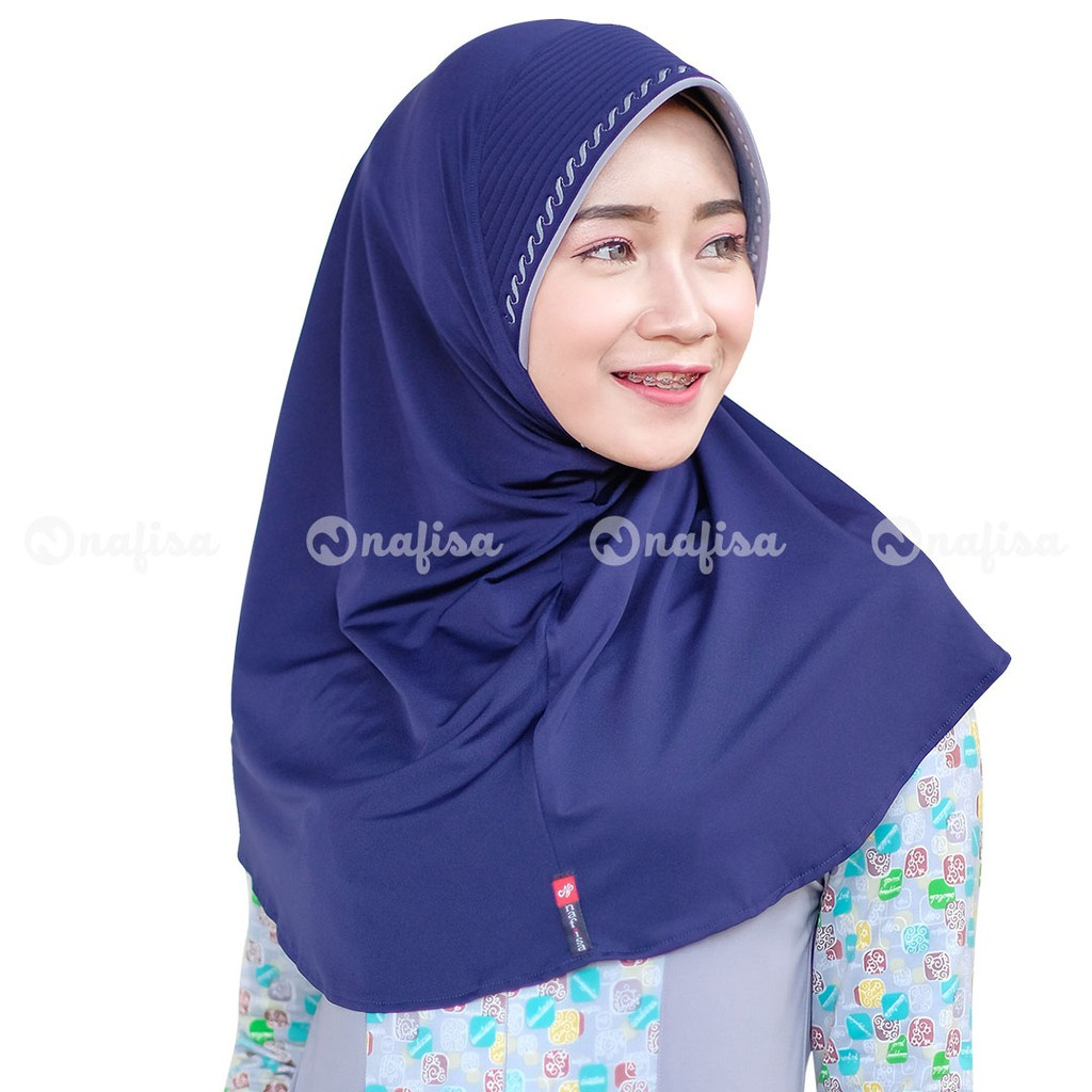 JILBAB SHOP Nafisa Minang Bordir - Hijab Instan Minang Simple Nyaman