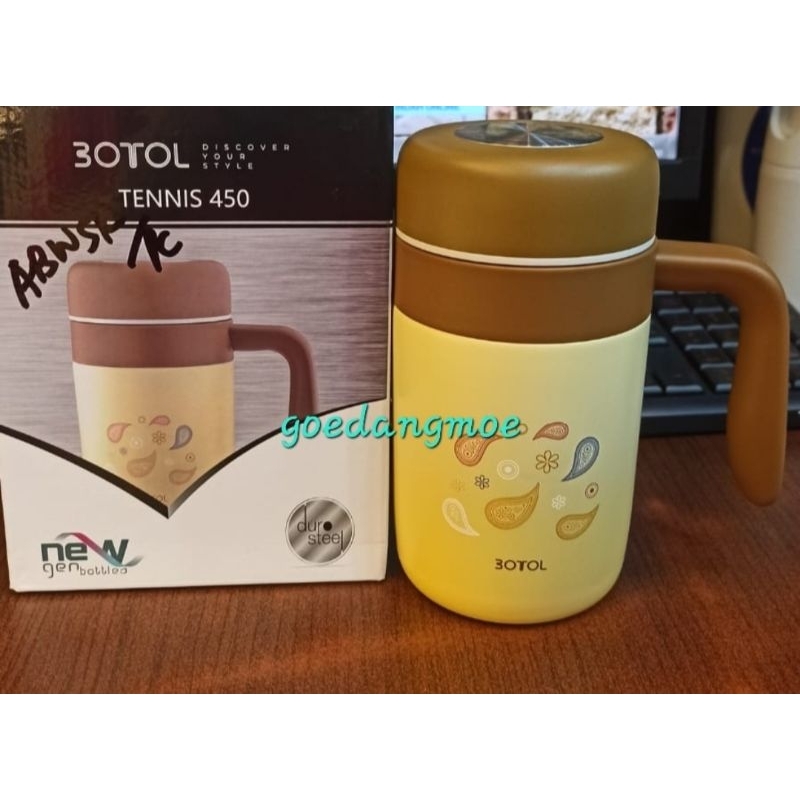 DUBBIN BOTOL Termos Mug air minum Hot & cold 450ml Tennis BTL1996 BTL-1996