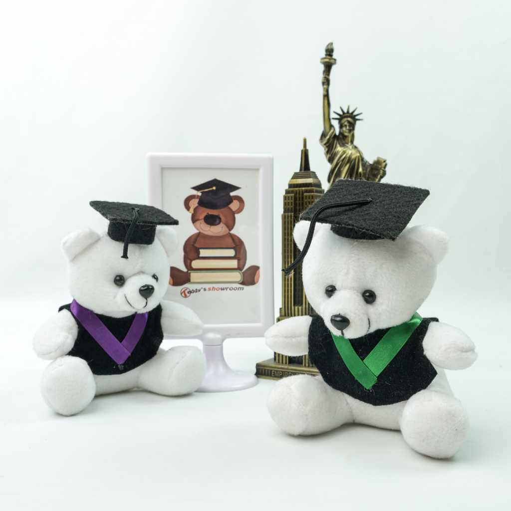 Boneka Wisuda imut /boneka souvernir / boneka mini 15 cm harga produsen / boneka Beruang Mini