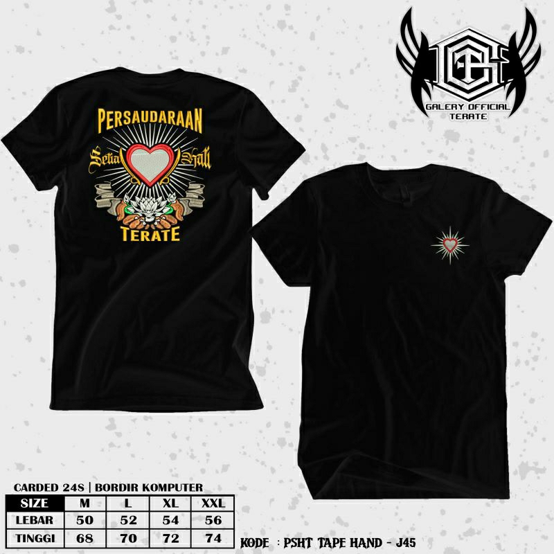 KAOS PSHT BORDIR MOTIF SIMPEL // KAOS PSHT BORDIR KEREN // KAOS PSHT BORDIR  // KAOS PENDEKAR PSHT /