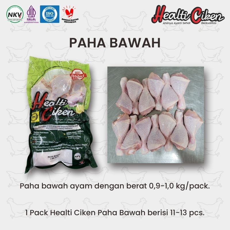 

Ayam Probiotik Healti Ciken Paha Bawah 0,9-1kg
