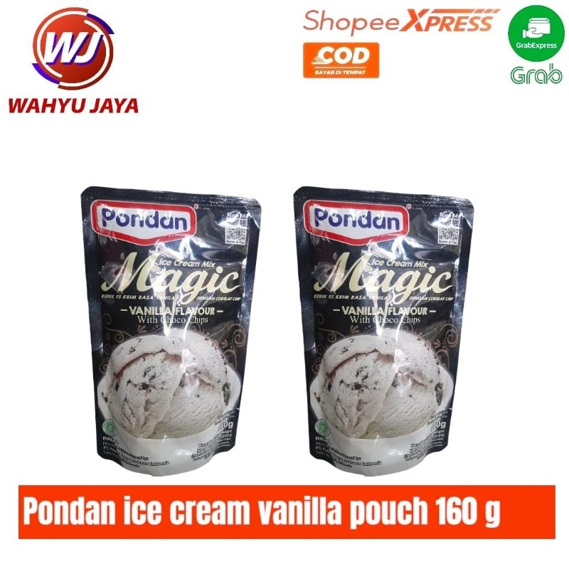 

Pondan ice cream vanilla pouch 160 gram