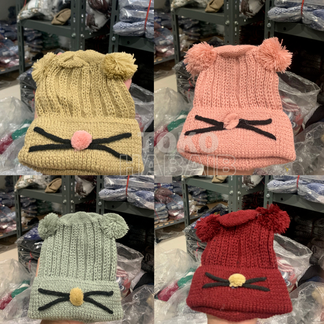 (Anak 1-6 tahun) Kupluk  TRIBAL Rajut Sweater Woll Adem Lucu Tribal Angry Birds Two Tone Peci Topi B