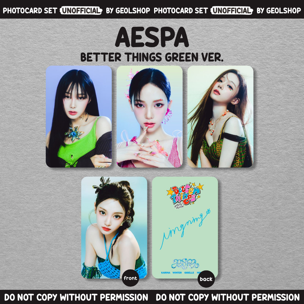 PHOTOCARD UNOFFICIAL | AESPA | BETTER THINGS
