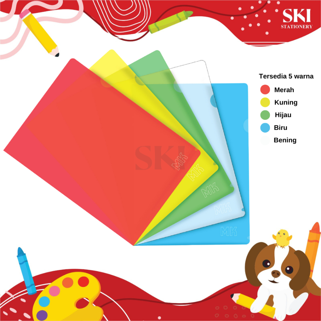 

(6 PCS) Map L / Map Bening / Map Plastik FOLIO Media Kita