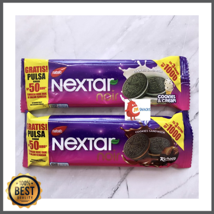 

[PROMO!!] Nabati Nextar Noir 28.5gr SATUAN - biskuit nikmat enak disko - Chocolate Limited