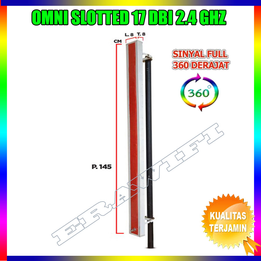 Antena BTS Wifi Outdoor 2,4 GHz Omni Slotted 17 dBi