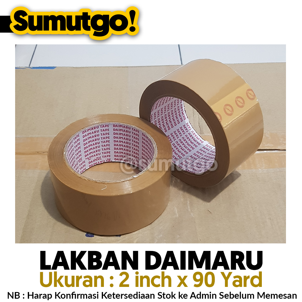

Lakban Coklat DAIMARU 2 inch x 90 Yard / Selotip Slasiban Isolasi 2