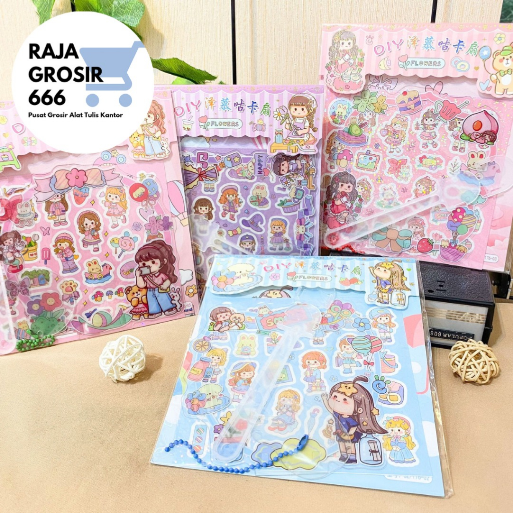 

STIKER SET KIPAS SZ-176 STICKER TERMURAH FANCY alat-alat sekolah aesthetic