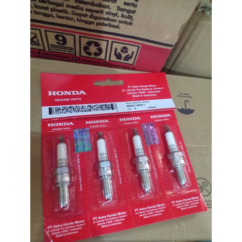 Busi Motor Honda Supra X 125 Karisma Kirana Revo Absolute Original Denso AHM