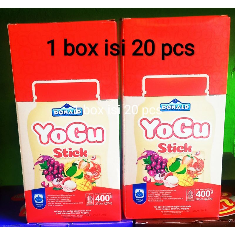 

Donald YOGU Stick (1 box isi 20 pcs) Packing kardus