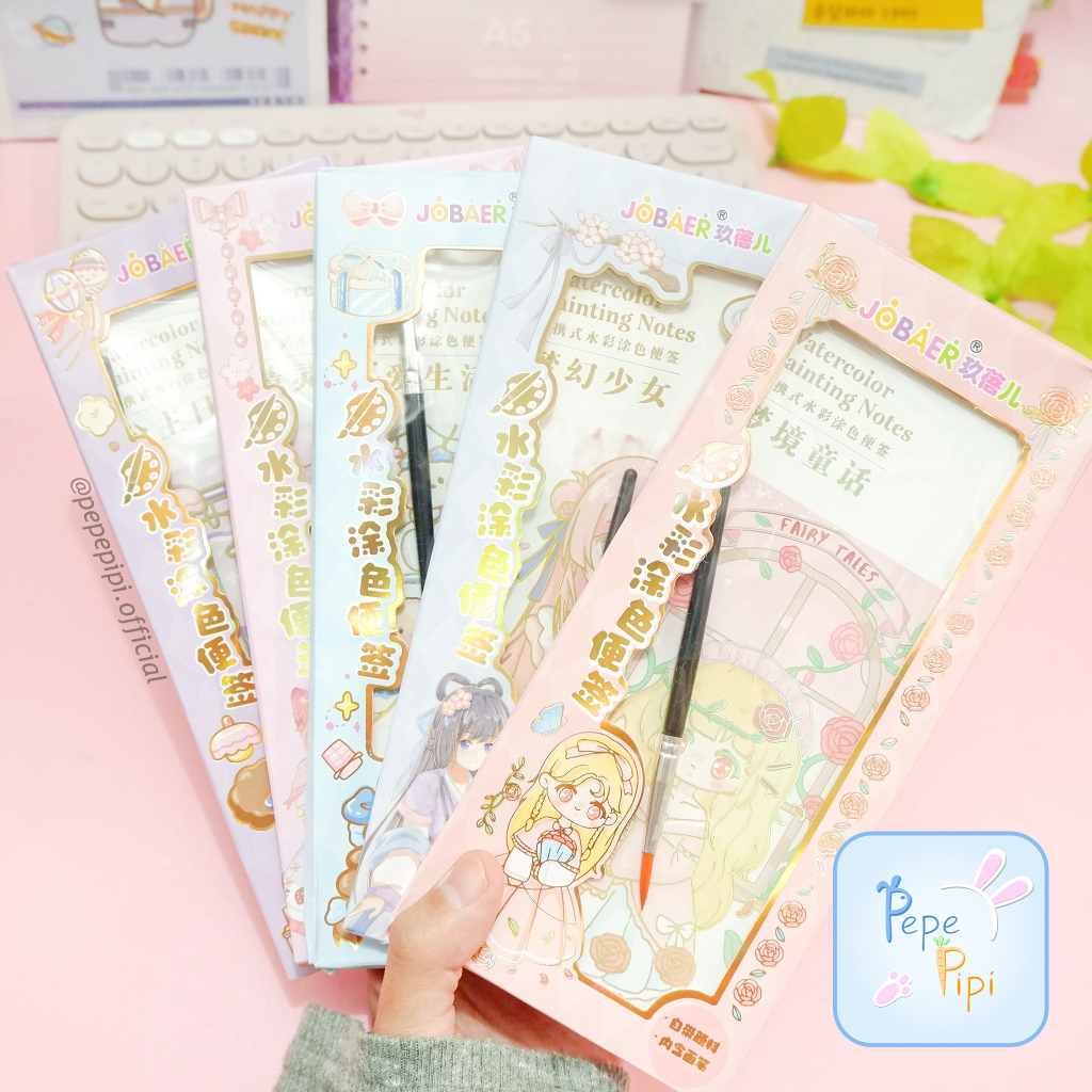 

Buku Water Color Jobaer JBE-30 Panjang Paket Lukis Painting Buku Gambar Anak Mainan Mewarna Cat Air Melukis