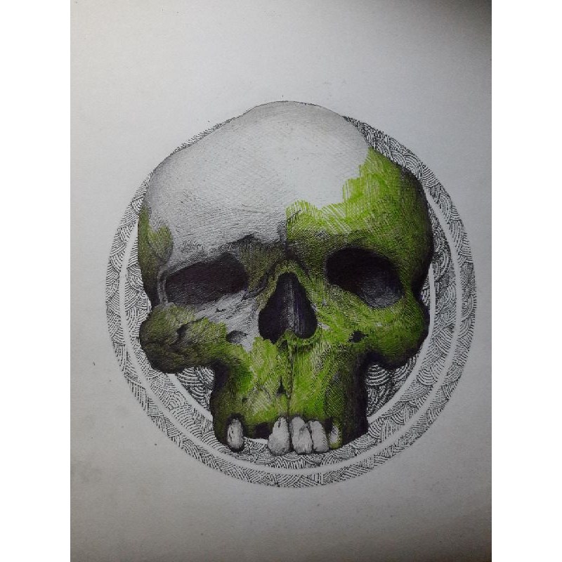 

ART PRINT SKULL A4