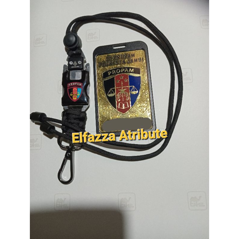 

id logam1 sisi + tali nife propam, custom