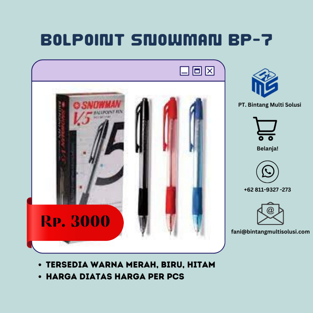 

Bolpoint Snowman BP-7