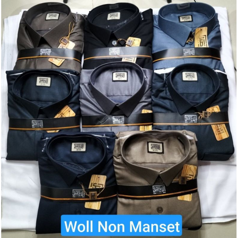 Jubah Al aseel Woll Non Manset Krah Kemeja