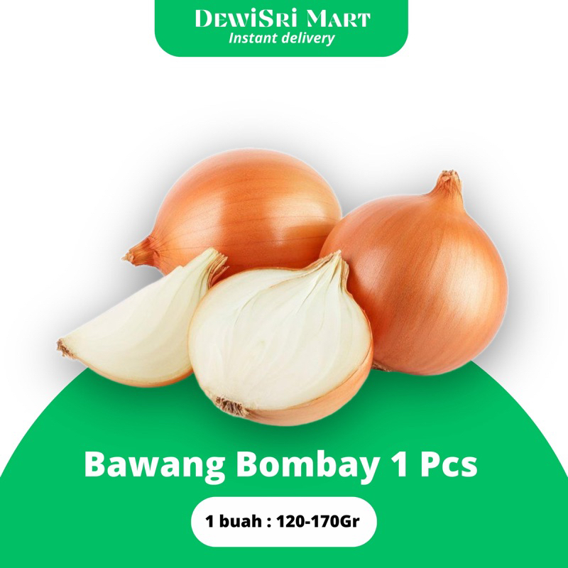 

Bawang Bombay Fresh 150gr-200gr 1 buah - KIRIM INSTANT Dewi Sri mart