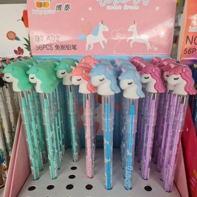 

Pensil Isi susun Bensia tusuk / isi ulang susun Dengan Motif / Karakter untuk Anak