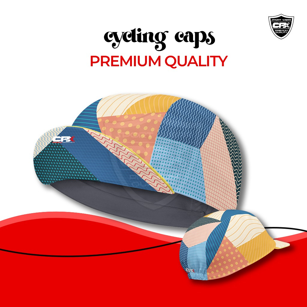 Topi Sepeda Cpx Cycling Pria Bulat Topi Gowes Wanita Bahan Nyaman Aman