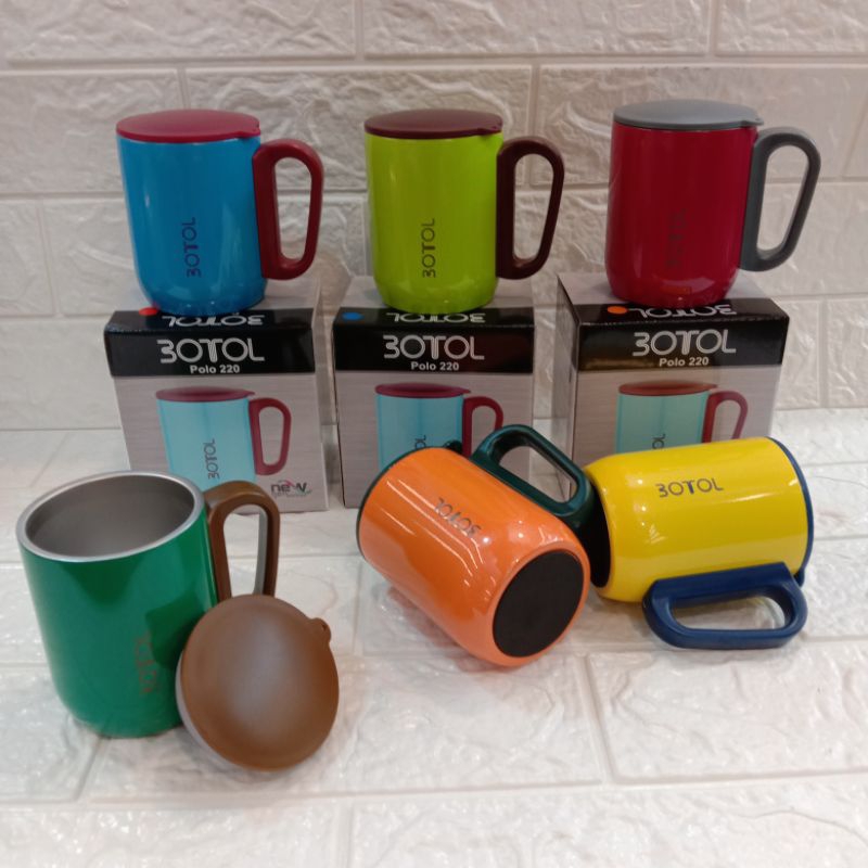Gelas Mug Dubblin / Gelas Mug Polo / Gelas Dubblin - 3OTOL 220 ML / Gelas Dubblin Stainless