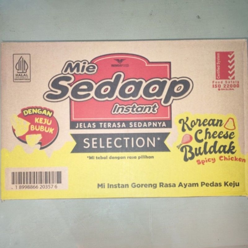 

MI SEDAP KOREAN CHEESE BILDAK 40PCS