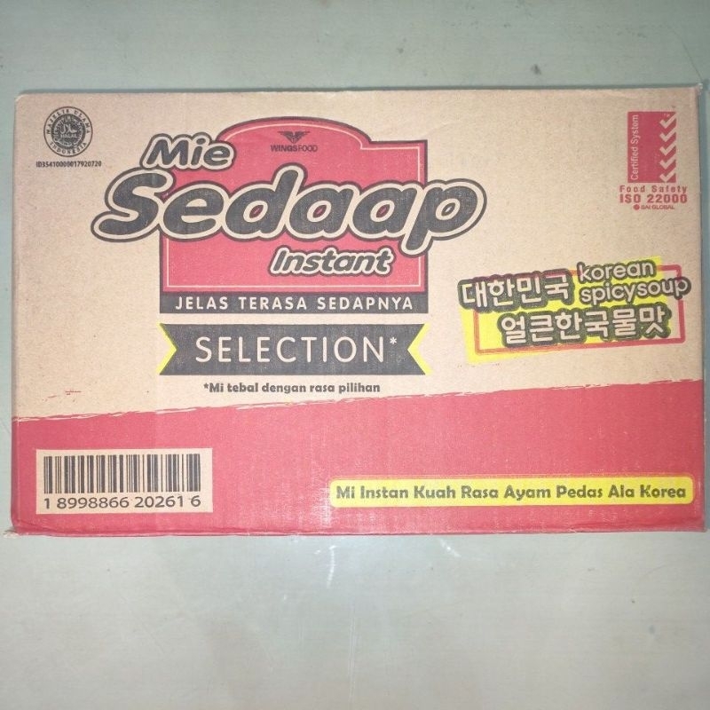MI SEDAP KOREAN SPICY SOUP 40PCS