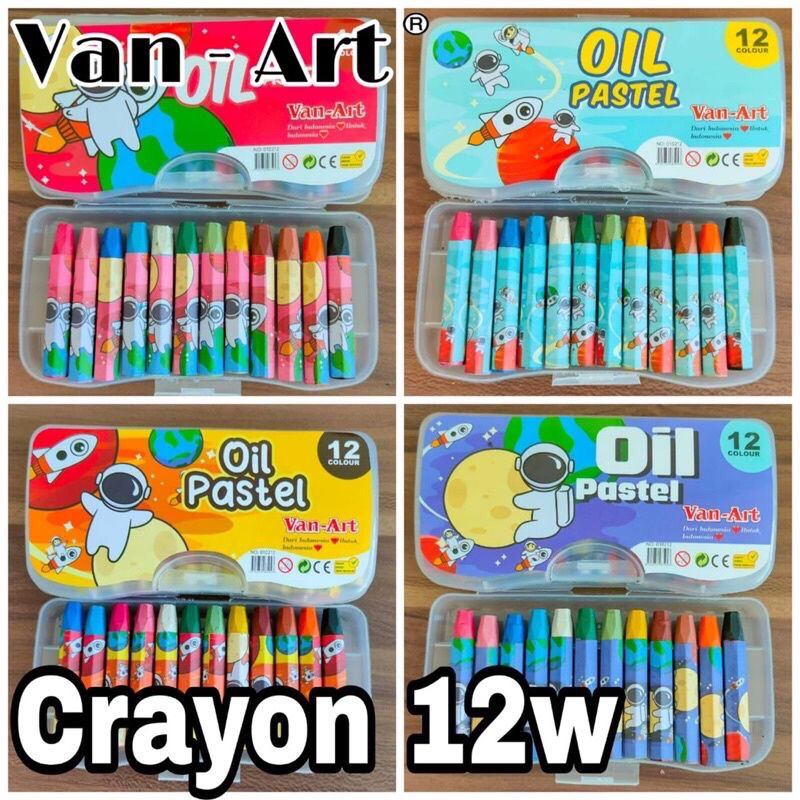 

Crayon 12w Van-Art Oil Crayon 12 Warna