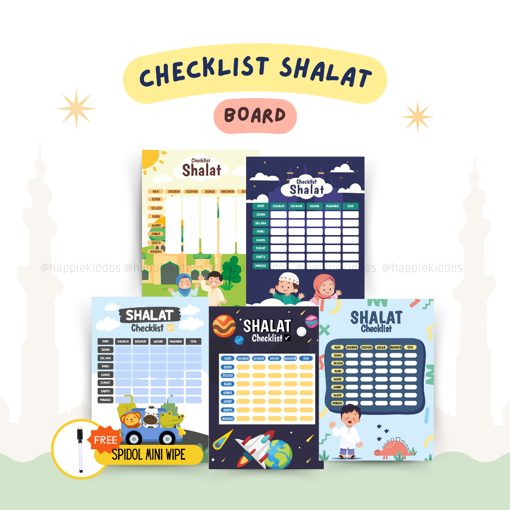 

Board Kertas Shalat Checklist [FREE SPIDOL]