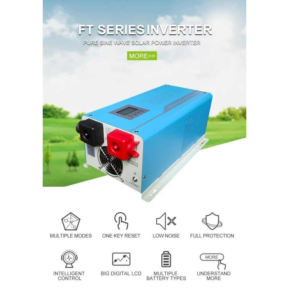 INVERTER 24V 1000W-5000 WATT PSW TRAFO LOW FREQUENCY PLUS CHARGER - 24V 2000W LFP
