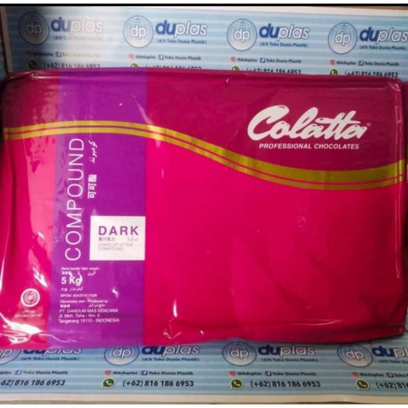 

Coklat Colatta Compound Dark Chocolate 5 kg