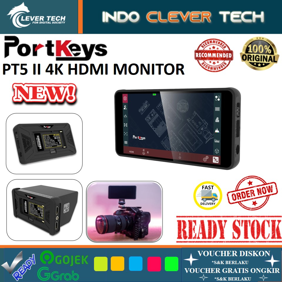 PORTKEYS PT5 II 5 4K HDMI Touchscreen Monitor with 3D LUT Support - monitor PORTKEYS PT5II