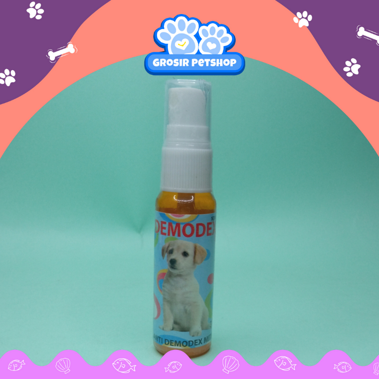 DEMODEX SPRAY DOG 30ML - SPRAY ANTU KUTU ANJING - OBAT SEMPROT BUNUH KUTU TUNGAU GATAL KUDIS BULU RO