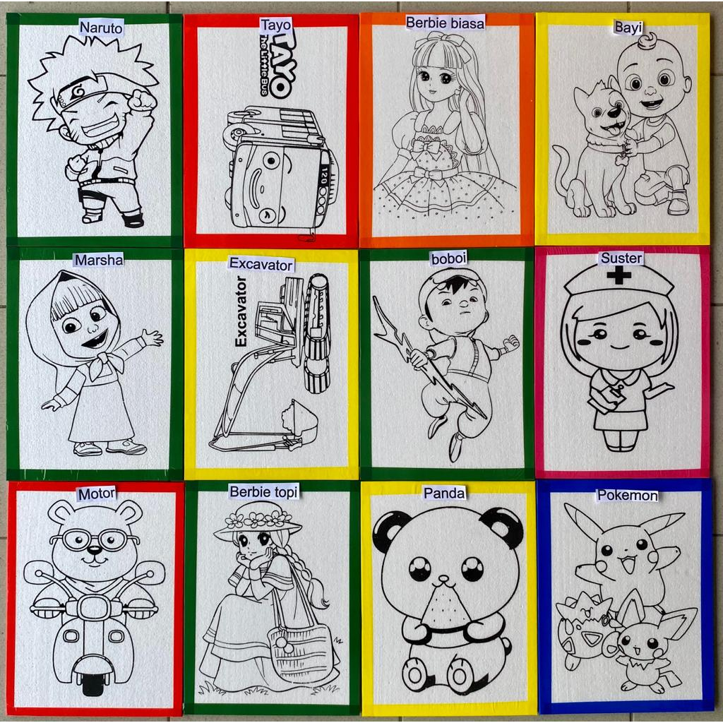 

Paket 20 Sterofoam lukis anak ukuran 30x40 termurah styrofoam mewarnai