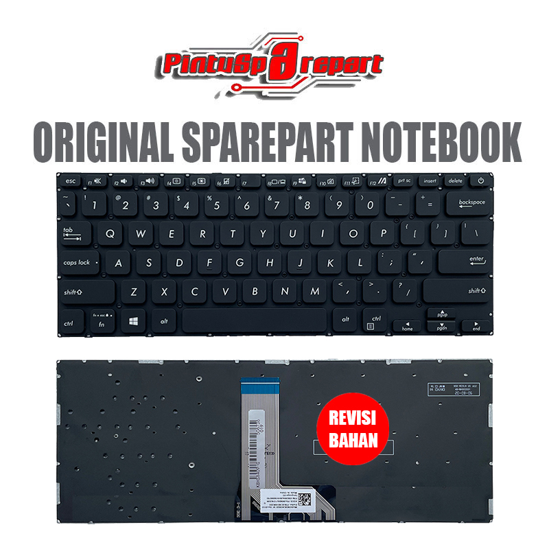 Keyboard Laptop Asus M409 M409D M409DA M409BA Hitam