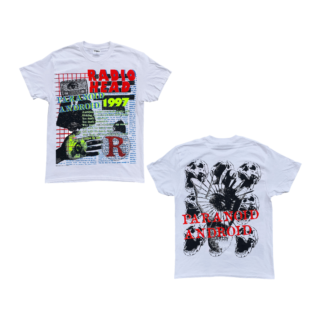 Paranoid android radiohead tshirt original by psychocult