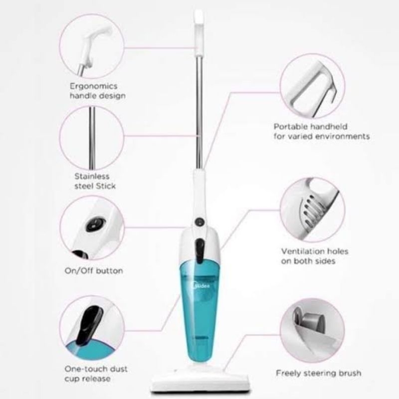 MIDEA VACUUM CLEANER 2 IN 1 2IN1 VC SC VCSC 861 SC861 VCSC861 MULTIFUNGSI SERBAGUNA ALAT MESIN SAPU 