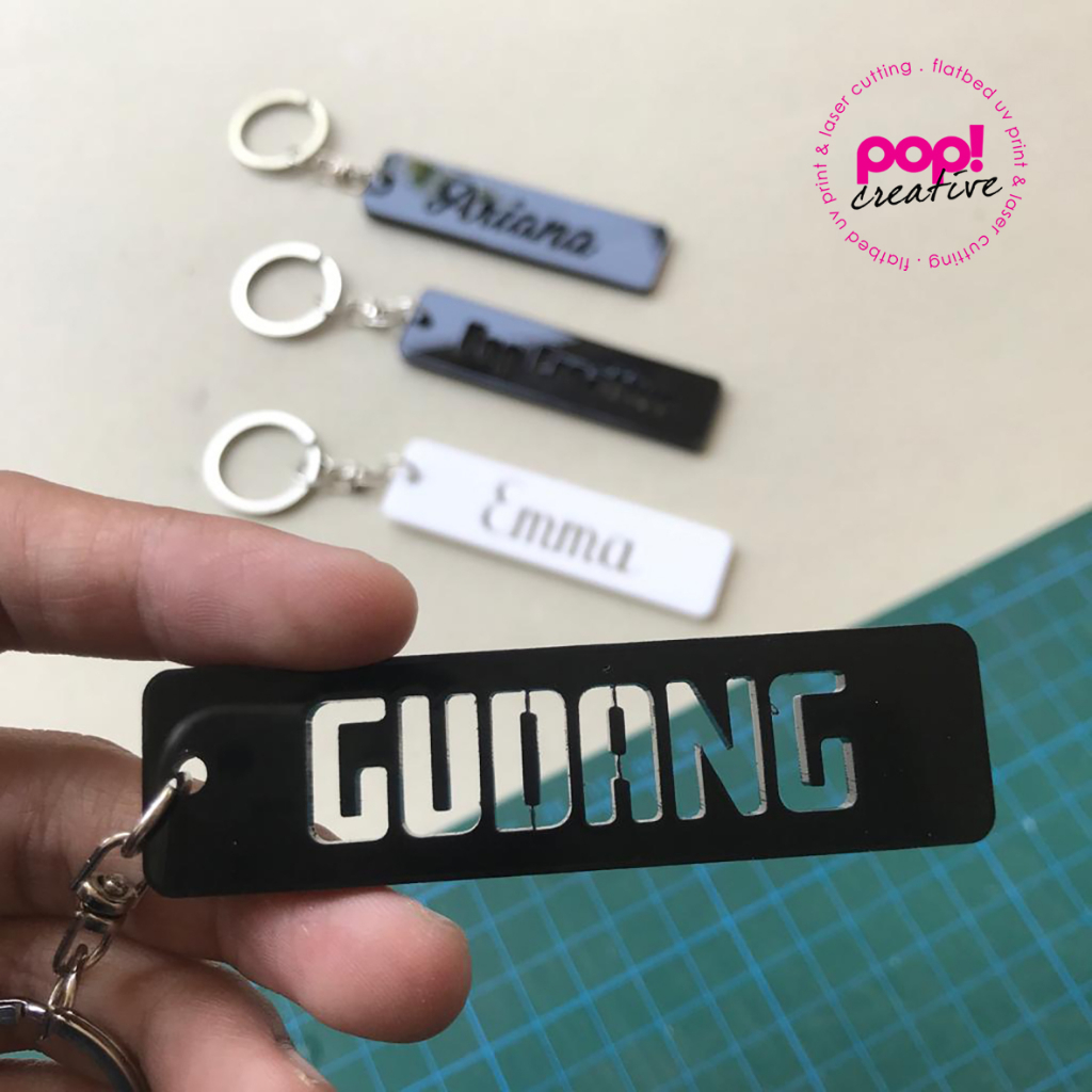 Gantungan Kunci Custom Nama / Tulisan
