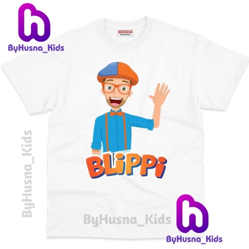 BLIPPI YUTUB KARAKTER BAJU ANAK KAOS ANAK BLIPPI ATASAN ANAK BAHAN PREMIUM