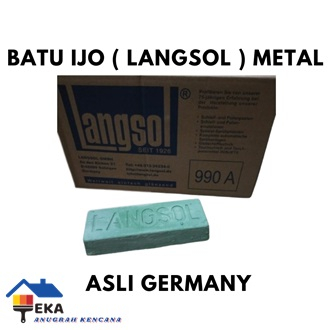 EKA LANGSOL ORI BATU POLES HIJAU IJO / COMPOUND POLES BESI STAINLESS ASLI
