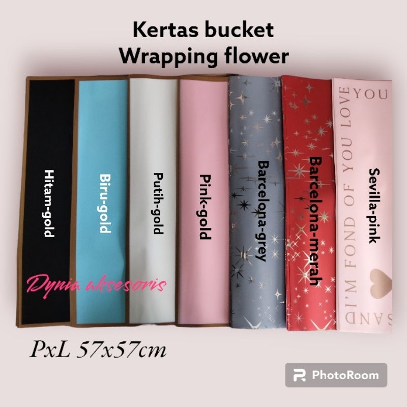 

Kertas buket bunga FLOWER WRAPPING CELLOPHANE halus metalic murah aksesoris bungkus boneka snack uang hadiah