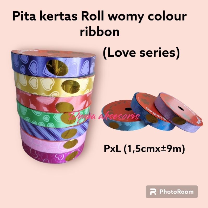 

PITA KERTAS ROLL WOMY COLOUR RIBBON warna warni murah pita jepang kado aksesoris termurah