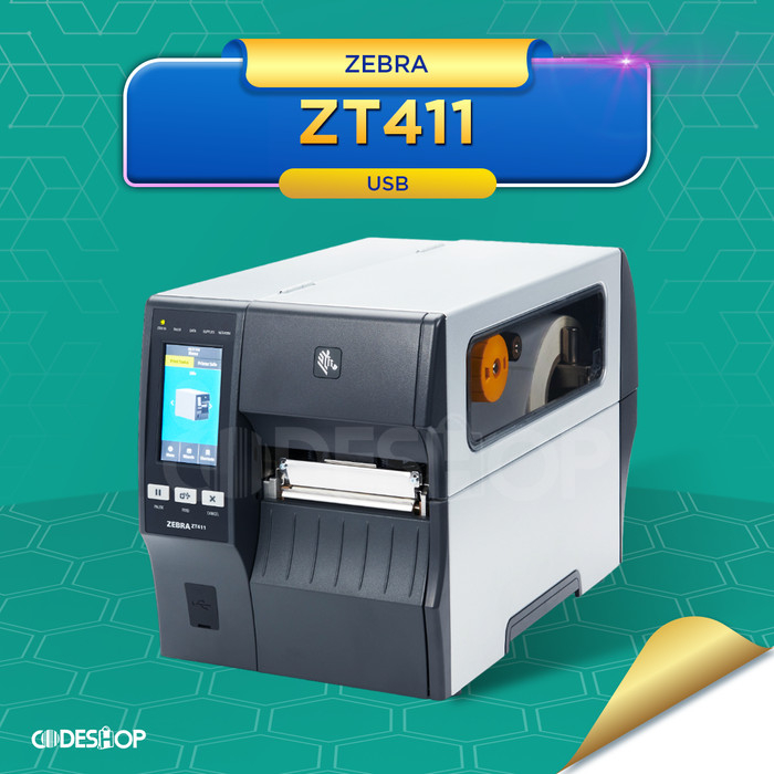 Printer Thermal Transfer Zebra ZT 411 Cetak Resi Label Harga Toko