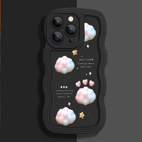 CASE GELOMBANG HITAM MOTIF FOR ALL TYPE OPPO/VIVO/REALME/XIAOMI/INFINIX/IPHONE/SAMSUNG - CASE GELOMB