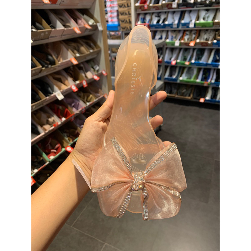 nesia nude jelly sendal wanita payless