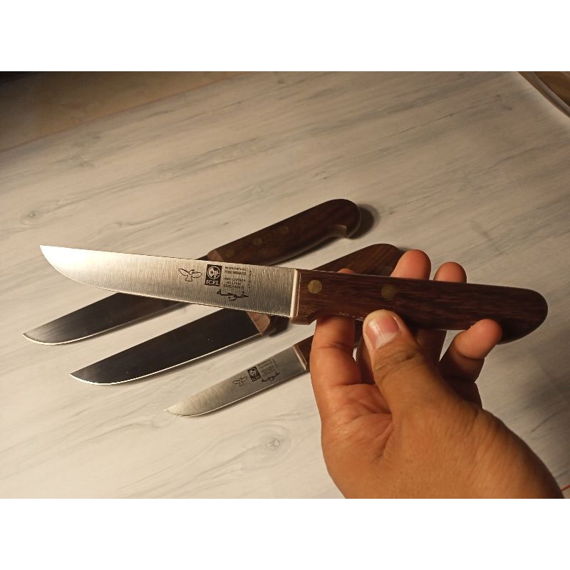 ICEL 12 cm Rosewood straight pisau sembelih butcher unggas  Portugal