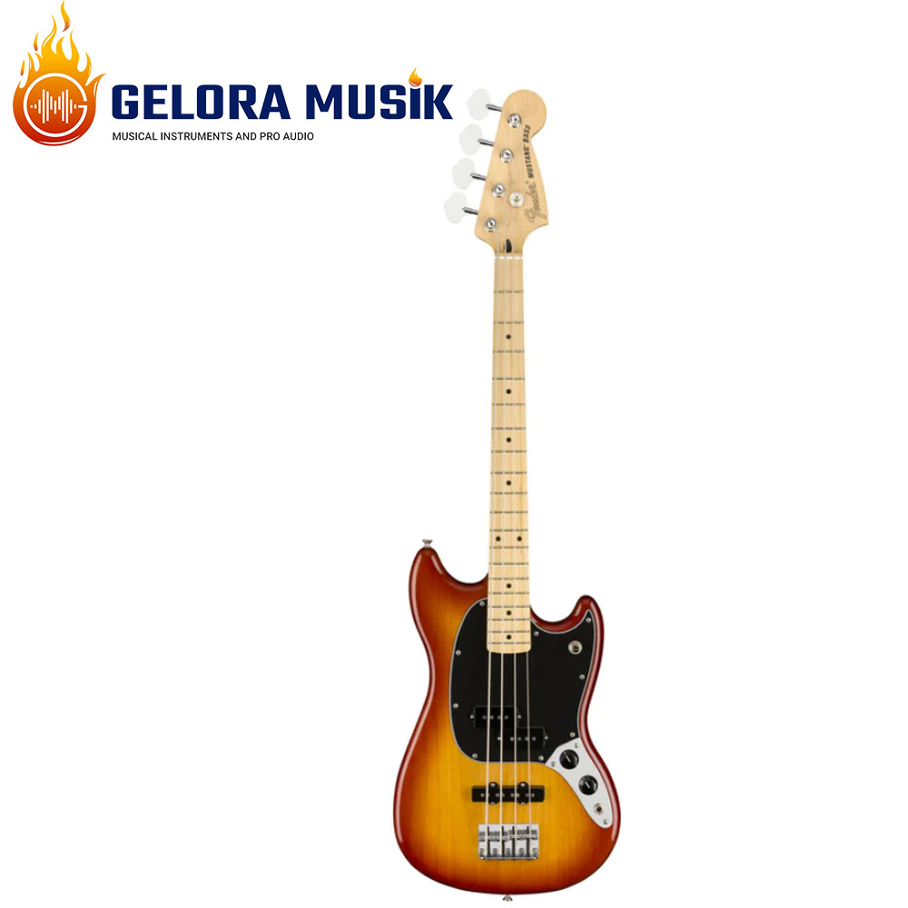 Gitar Bass Fender Player Mustang PJ Bass, Maple FB, Sienna Sunburst